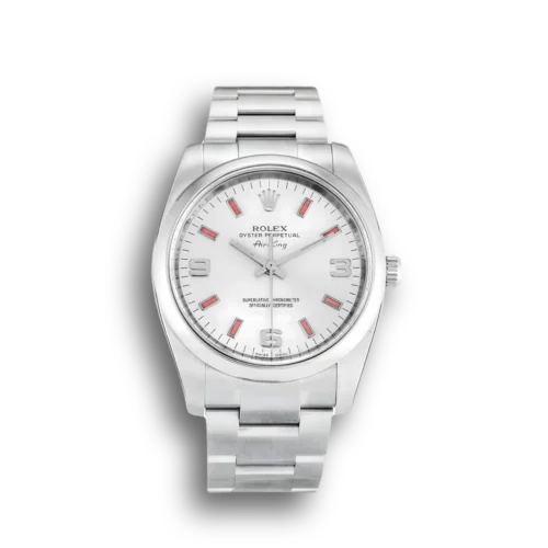 Replica Rolex Air-King 34mm Dial White 114200 - Best shop to buy a Fake Rolex