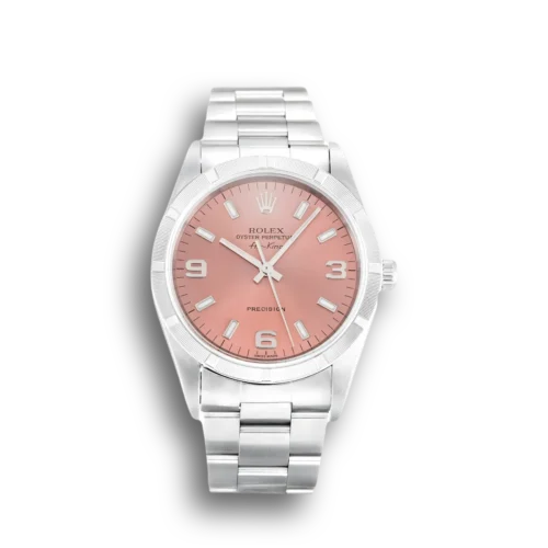 Replica Rolex Air-King 34mm Dial Salmon 14010M - Best shop to buy a Fake Rolex