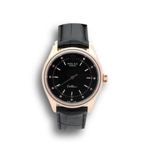 Replica Rolex Cellini 39mm Dial Black 5310 - Best shop to buy a Fake Rolex