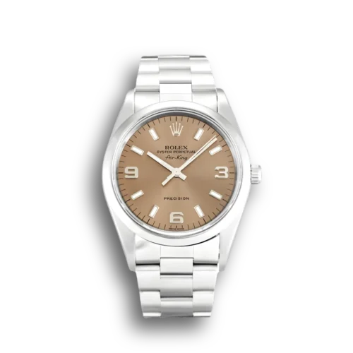 Replica Rolex Air-King 34mm Dial Salmon 14000 - Best shop to buy a Fake Rolex