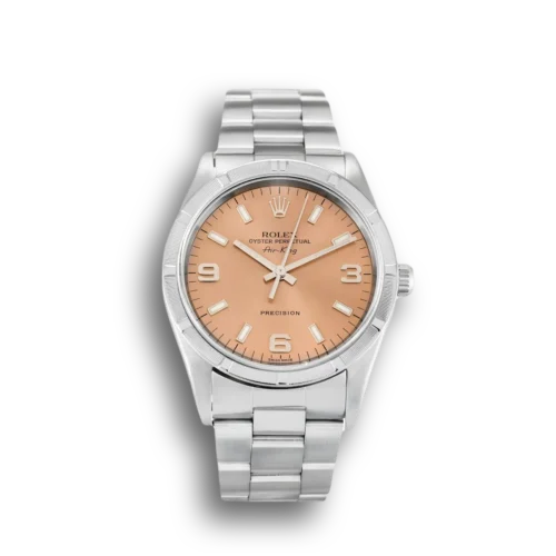 Replica Rolex Air-King 34mm Dial Salmon 14010M - Best shop to buy a Fake Rolex