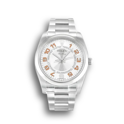 Replica Rolex Air-King 34mm Dial Silver 114200 - Best shop to buy a Fake Rolex