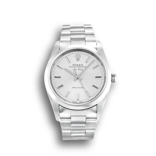 Replica Rolex Air-King 34mm Dial Silver 14000M - Best shop to buy a Fake Rolex