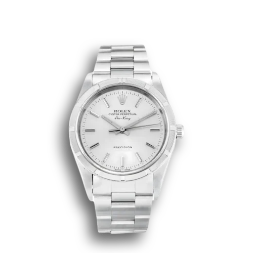 Replica Rolex Air-King 34mm Dial Silver 14010M - Best shop to buy a Fake Rolex