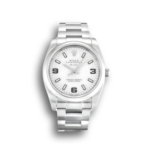 Replica Rolex Air-King 34mm Dial White 114200 - Best shop to buy a Fake Rolex