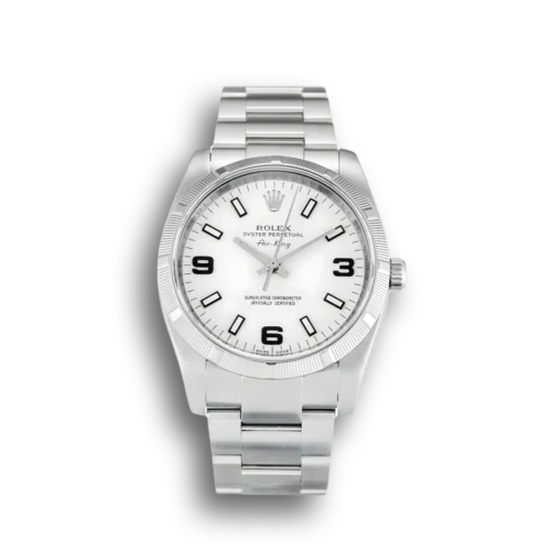 Replica Rolex Air-King 34mm Dial White 114210 - Best shop to buy a Fake Rolex