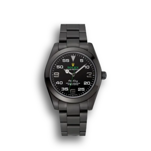 Replica Rolex Air-King 38mm Dial Black 1454019 - Best shop to buy a Fake Rolex
