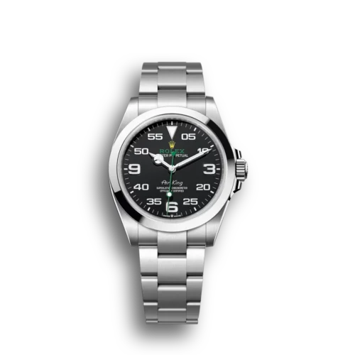 Replica Rolex Air-King 38mm Dial Black 1454020 - Best shop to buy a Fake Rolex