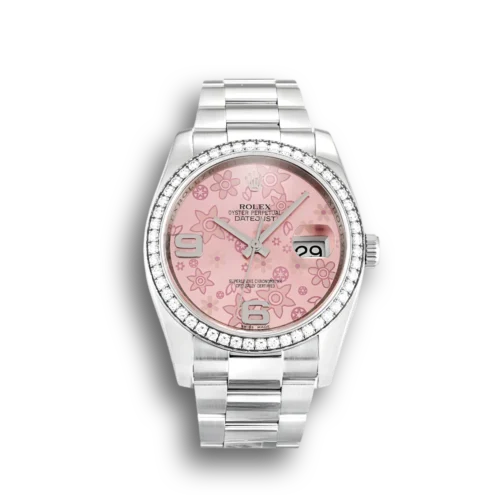 Replica Rolex Datejust 116244 36mm Pink Floral Dial - Best shop to buy a Fake Rolex