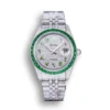 Replica Rolex Datejust 126300 41mm Dial Arabic Bezel Green - Best shop to buy a Fake Rolex