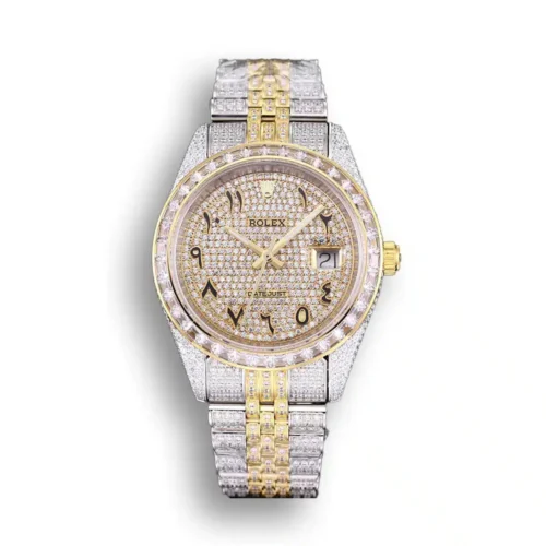 Replica Rolex Datejust 126300 41mm Dial Arabic Yellow Gold - Best shop to buy a Fake Rolex