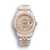 Replica Rolex Datejust 126300 41mm Full-Diamond White Baton Markers - Best shop to buy a Fake Rolex