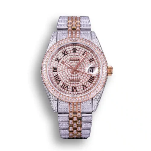 Replica Rolex Datejust 126300 Full-Diamond 41mm Dial - Best shop to buy a Fake Rolex