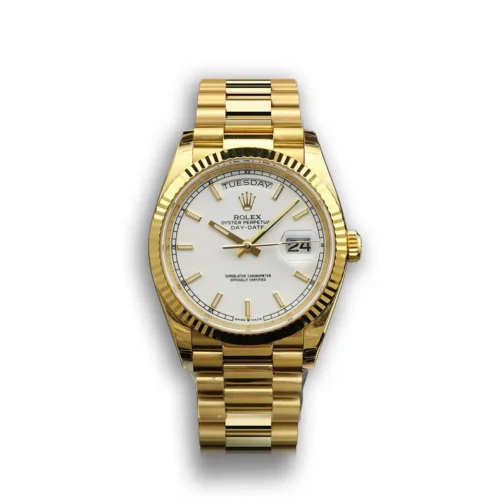 Replica Rolex Day-Date 116610 36mm White Dial - Best shop to buy a Fake Rolex