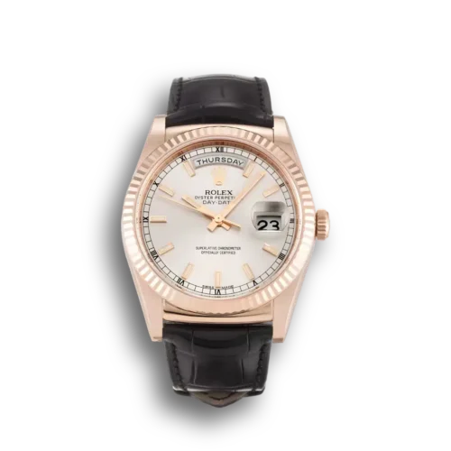 Replica Rolex Day-Date 118135 36mm Silver Dial - Best shop to buy a Fake Rolex