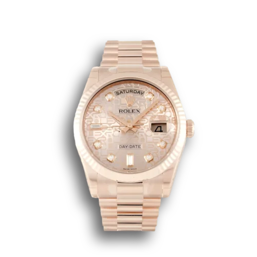Replica Rolex Day-Date 118235F 36mm Rose Dial - Best shop to buy a Fake Rolex