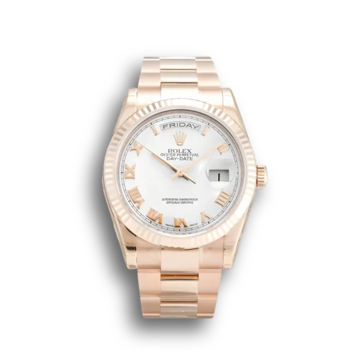 Replica Rolex Day-Date 118235F 36mm White Dial - Best shop to buy a Fake Rolex