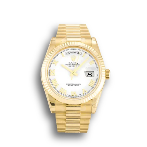 Replica Rolex Day-Date 118238 36mm White Dial - Best shop to buy a Fake Rolex