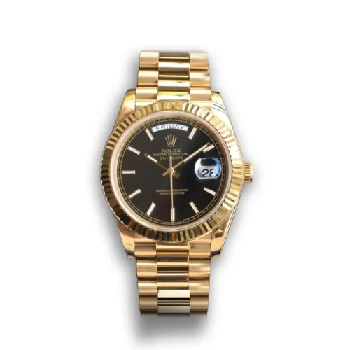 Replica Rolex Day-Date 126331 41mm Black Motif Dial - Best shop to buy a Fake Rolex
