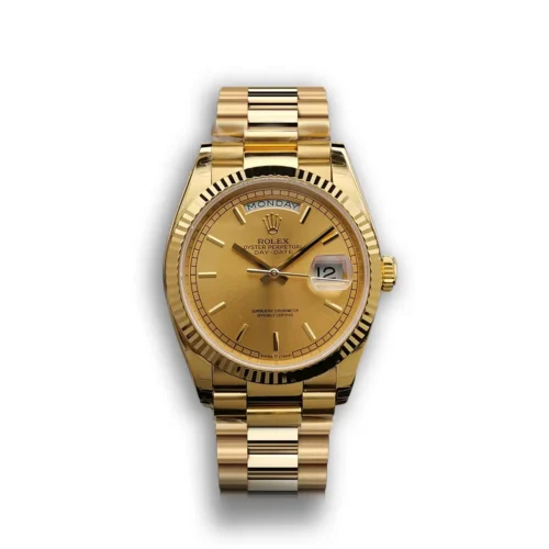 Replica Rolex Day-Date 128238 36mm Gold Dial - Best shop to buy a Fake Rolex