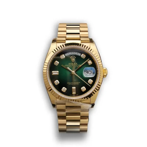Replica Rolex Day-Date 128238 36mm Green Ombre Dial - Best shop to buy a Fake Rolex