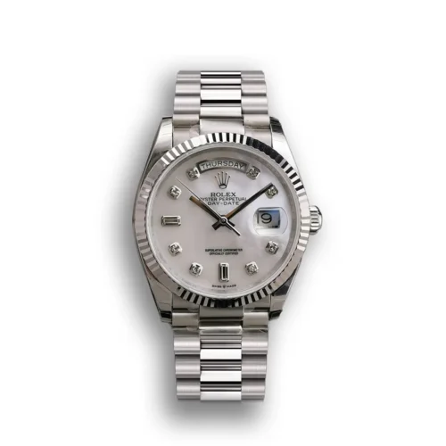 Replica Rolex Day-Date 128238 36mm White Dial - Best shop to buy a Fake Rolex