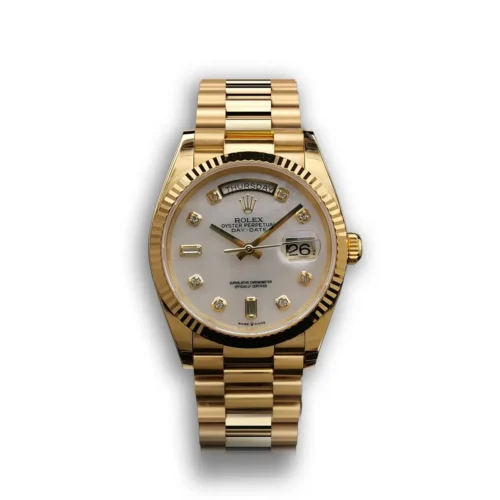 Replica Rolex Day-Date 228239 36mm Mother of Pearl Dial - Best shop to buy a Fake Rolex