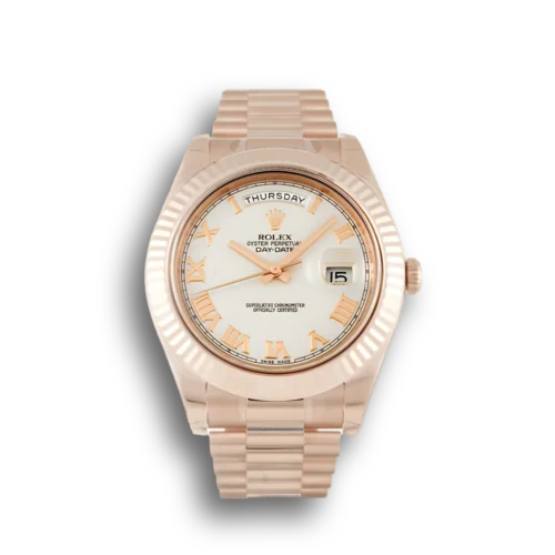 Replica Rolex Day-Date II 218235 41mm Ivory Dial - Best shop to buy a Fake Rolex