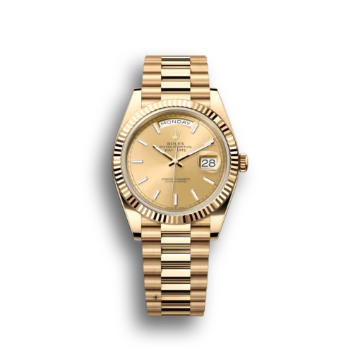 Replica Rolex Day-Date II 218238 41mm Champagne Dial - Best shop to buy a Fake Rolex