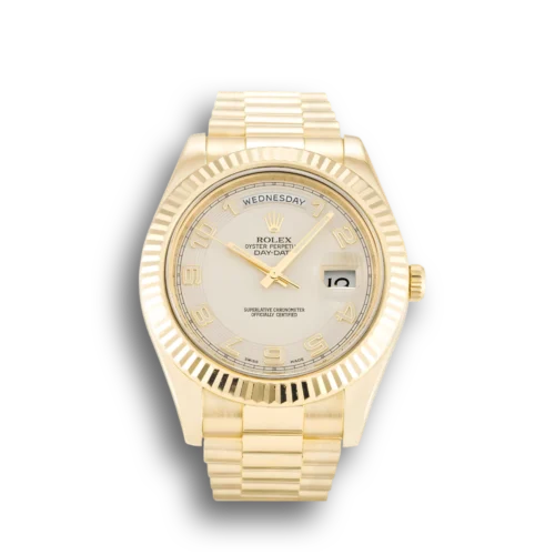 Replica Rolex Day-Date II 218238 41mm Ivory Dial - Best shop to buy a Fake Rolex