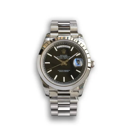 Replica Rolex Day-Date m228238 Black Dial Dome Bezel - Best shop to buy a Fake Rolex