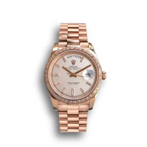 Replica Rolex Day-Date m228238 Rose Gold Dial - Best shop to buy a Fake Rolex