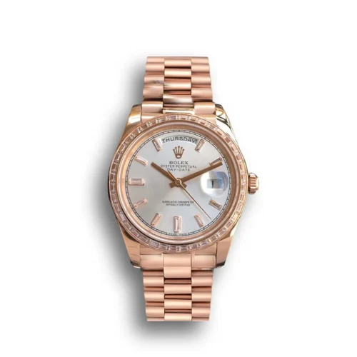 Replica Rolex Day-Date m228238 Silver Dial - Best shop to buy a Fake Rolex