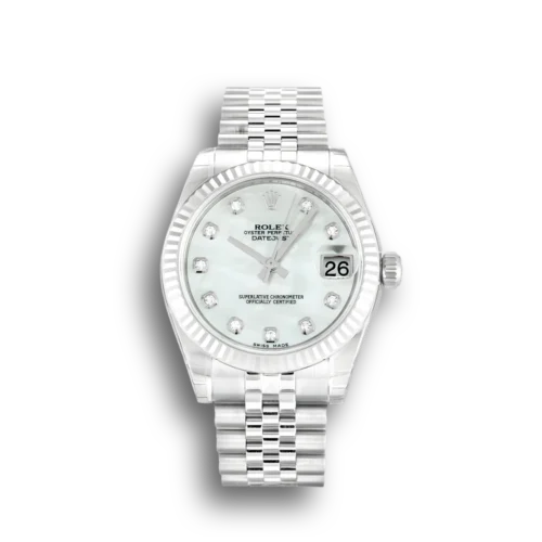 Replica Rolex Lady-Datejust 178274 31mm White Mother of Pearl Dial - Best shop to buy a Fake Rolex