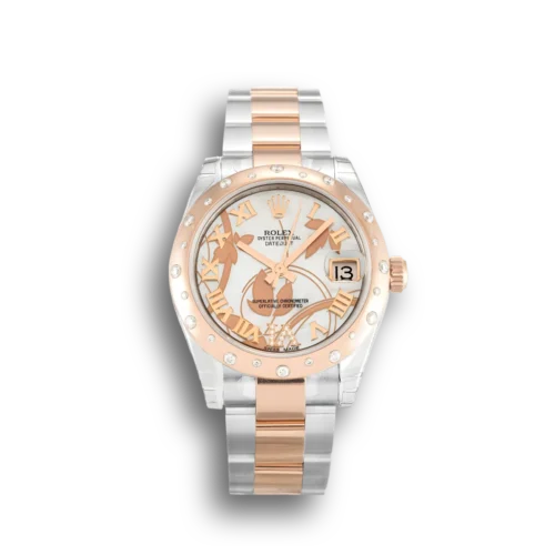 Replica Rolex Lady-Datejust 178341 31mm White Floral Dial - Best shop to buy a Fake Rolex
