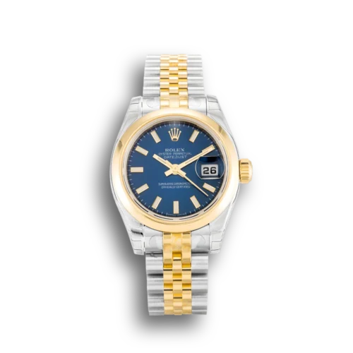 Replica Rolex Lady-Datejust 179163 26mm Blue Dial - Best shop to buy a Fake Rolex