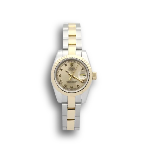 Replica Rolex Lady-Datejust 179163 26mm Yellow Gold Dial - Best shop to buy a Fake Rolex