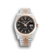 Replica Rolex Lady-Datejust 179171 36mm Rose Gold Black Dial - Best shop to buy a Fake Rolex