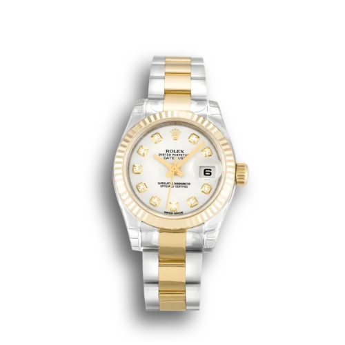 Replica Rolex Lady-Datejust 179173 26mm White Dial - Best shop to buy a Fake Rolex