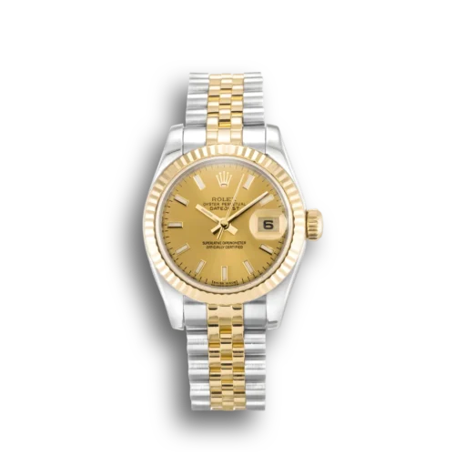 Replica Rolex Lady-Datejust 179173 Champagne Dial 26mm - Best shop to buy a Fake Rolex
