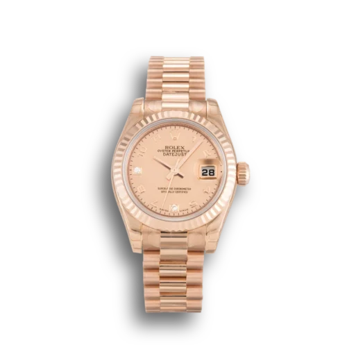 Replica Rolex Lady-Datejust 179175F 26mm Goldust Mother of Pearl Dial - Best shop to buy a Fake Rolex