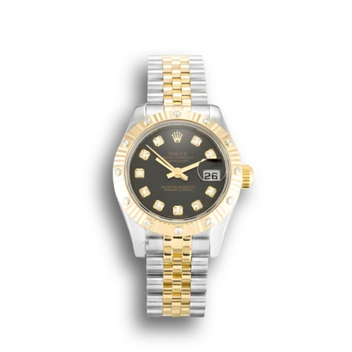 Replica Rolex Lady-Datejust 179313 26mm Black Dial - Best shop to buy a Fake Rolex