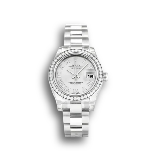Replica Rolex Lady-Datejust 179384 26mm Silver Dial - Best shop to buy a Fake Rolex