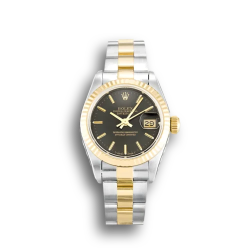 Replica Rolex Lady-Datejust 69173 26mm Black Dial - Best shop to buy a Fake Rolex