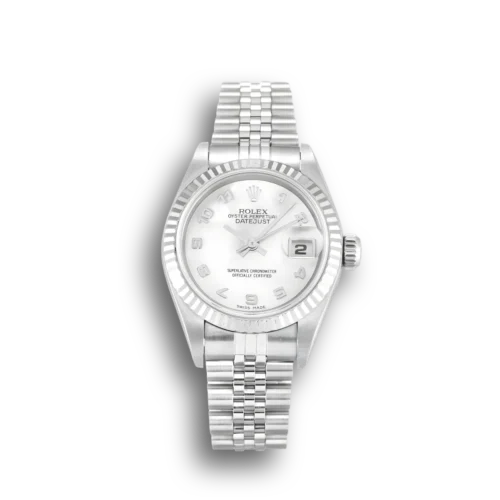 Replica Rolex Lady-Datejust 79174 26mm White Mother of Pearl Dial - Best shop to buy a Fake Rolex
