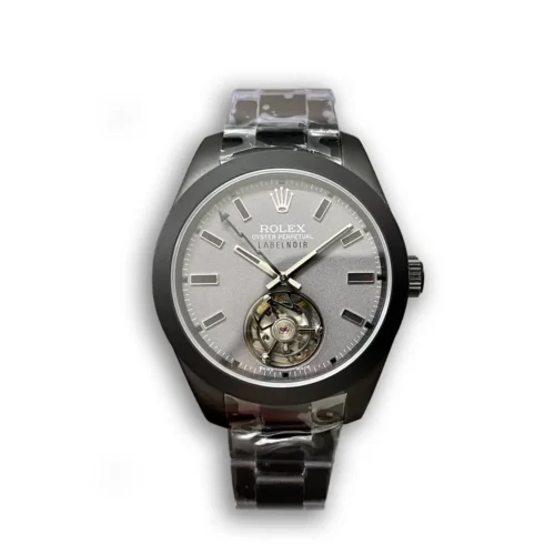 Replica Rolex Milgauss Label Noir Oyster Tourbillon 116400 - Best shop to buy a Fake Rolex