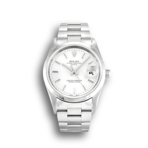 Replica Rolex Oyster Perpetual Date 34mm Dial Silver 15200 - Best shop to buy a Fake Rolex
