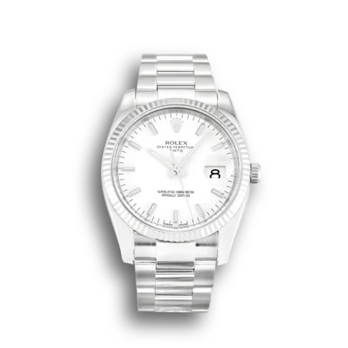 Replica Rolex Oyster Perpetual Date 34mm Dial White 115234 - Best shop to buy a Fake Rolex