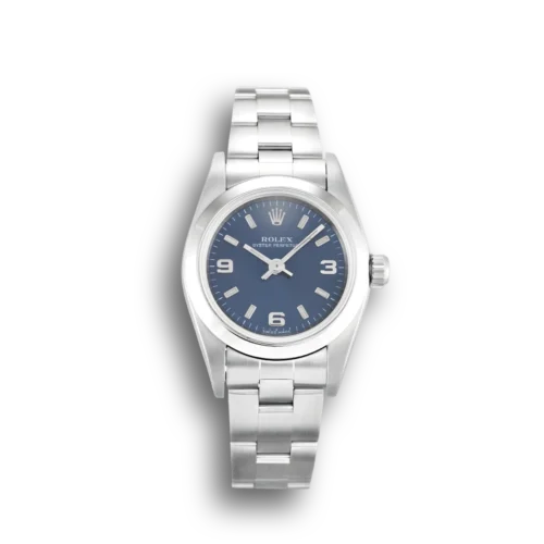 Replica Rolex Oyster Perpetual Lady 24mm Dial Blue 76080 - Best shop to buy a Fake Rolex