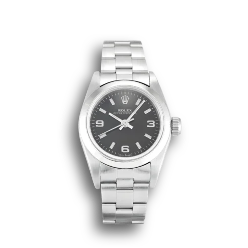 Replica Rolex Oyster Perpetual Lady 26mm Dial Black 67180 - Best shop to buy a Fake Rolex